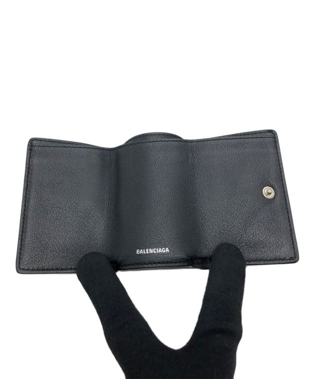 【未使用】バレンシアガ コンパクトウォレットブラック 中古・古着通販】BALENCIAGA (バレンシアガ) コンパクト