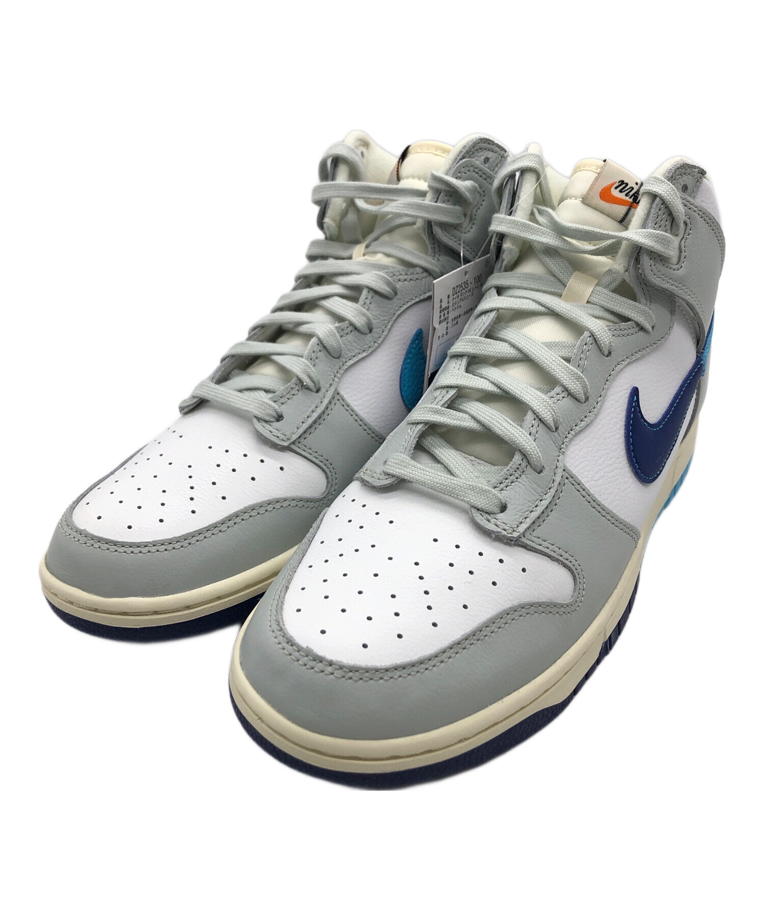 中古・古着通販】NIKE (ナイキ) DUNK HI RETRO SE ホワイト×グレー 