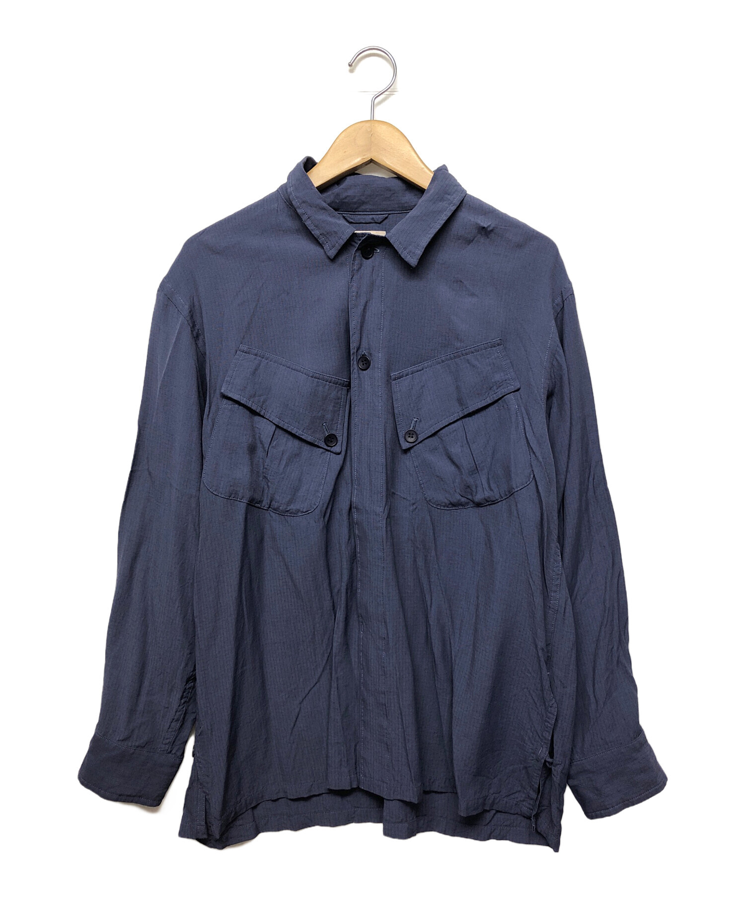 COMOLI空紡オックスCPOシャツ １ COMOLI (コモリ) 空紡オックス C.P.Oシャツ