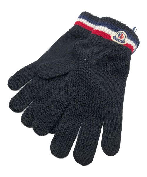 値下げ！新品未使用モンクレール手袋 中古・古着通販】MONCLER (モンクレール) 手袋 ブラック サイズ:M 未