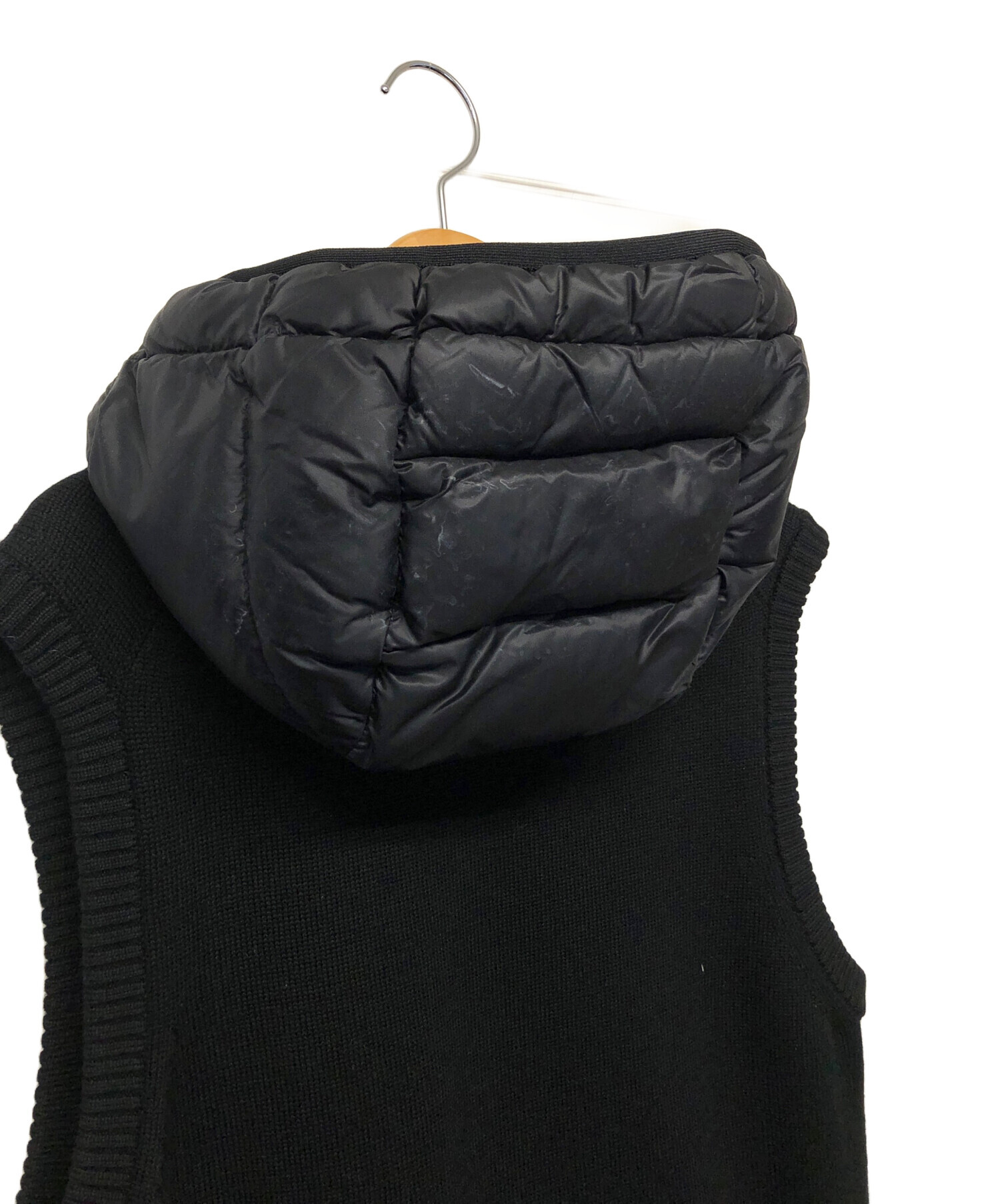 中古・古着通販】MONCLER (モンクレール) ニットフーデッドベスト