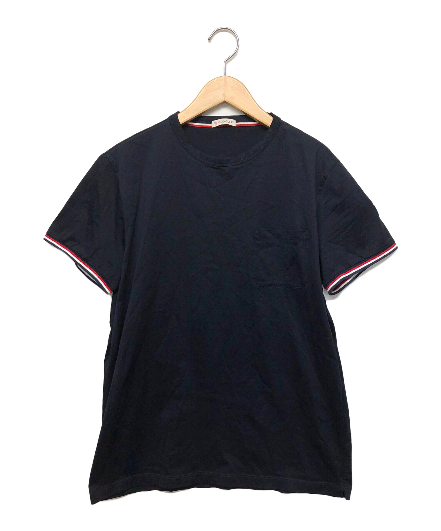中古・古着通販】MONCLER (モンクレール) 半袖Tシャツ ネイビー サイズ 