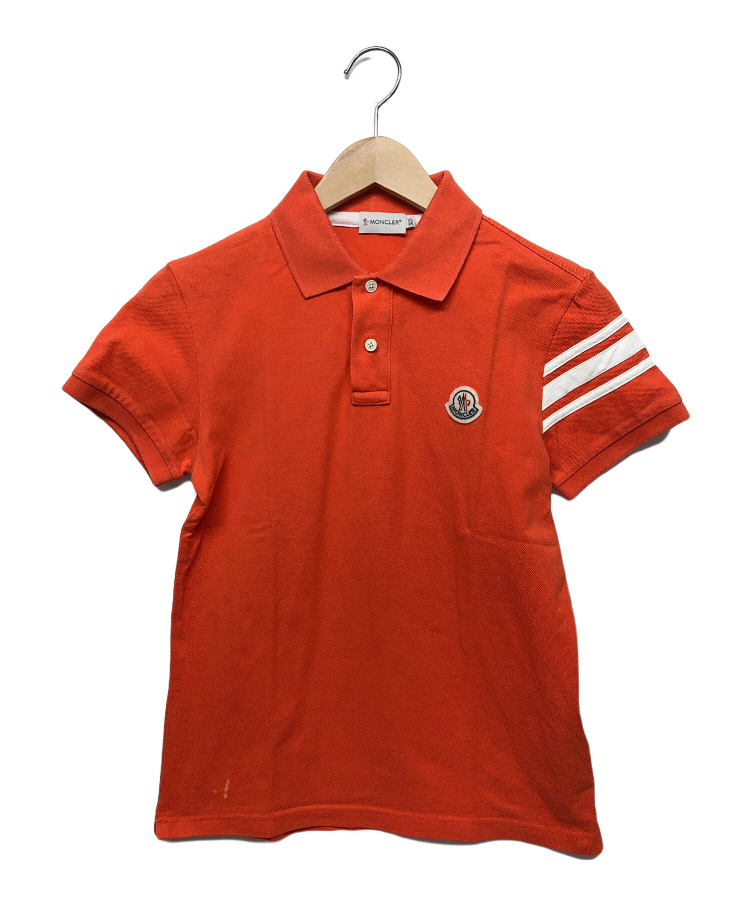 中古・古着通販】MONCLER (モンクレール) ポロシャツ オレンジ サイズ 