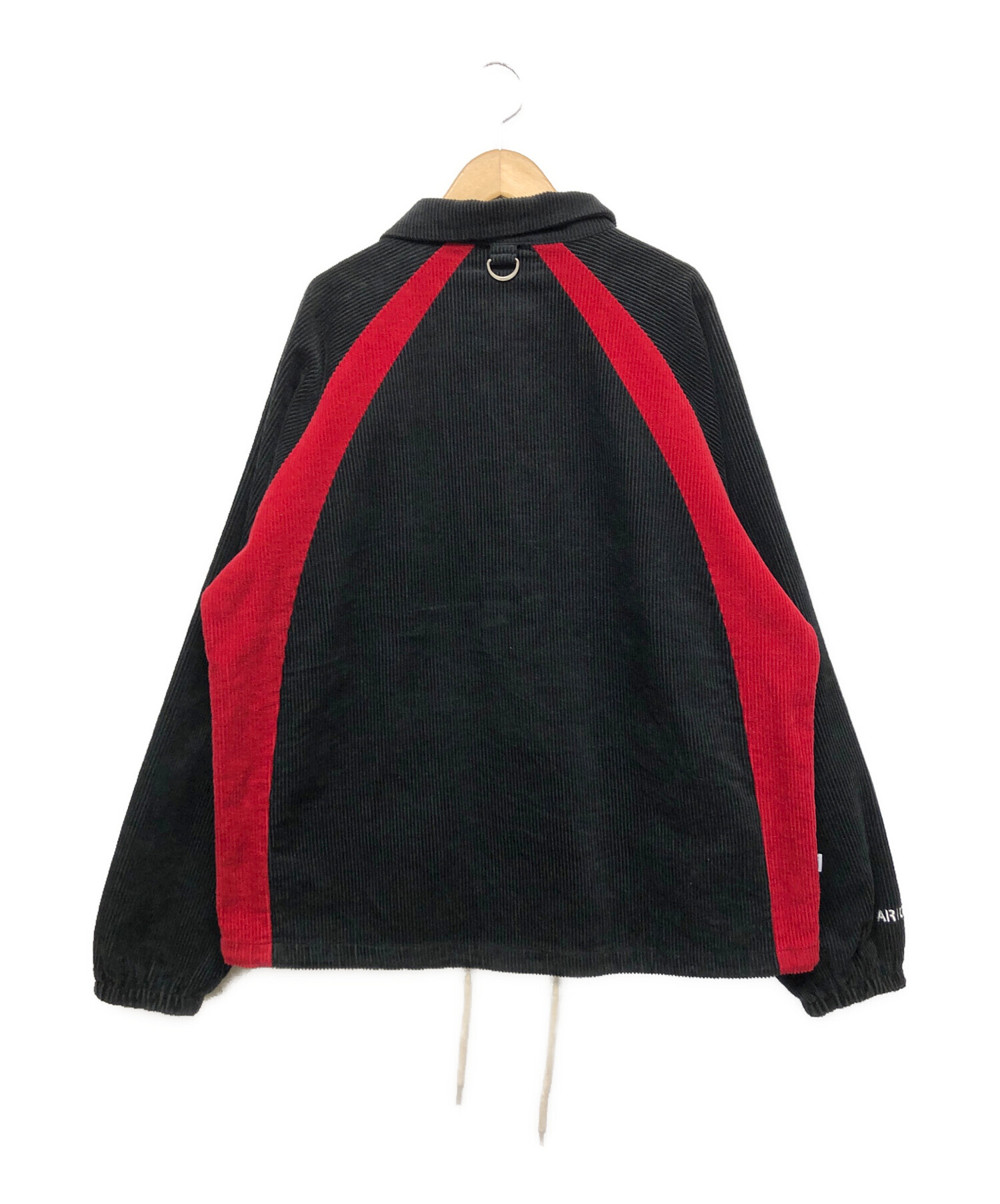 サプール sapeur コーデュロイジャケット LARGE ブラック/レッド 中古・古着通販】SAPEur (サプール) コーデュロイジャケット ブラック