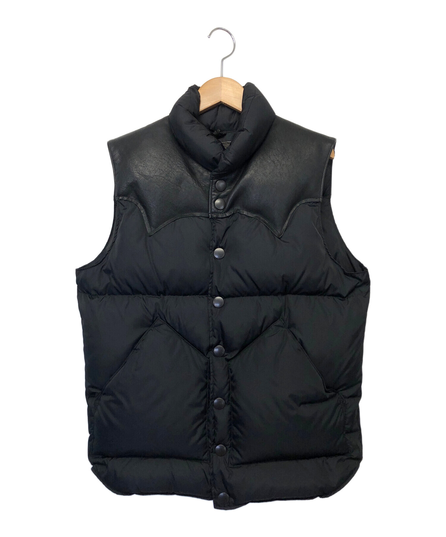 中古・古着通販】JACKSON WYOMING (ジャクソン) ダウンベスト ブラック