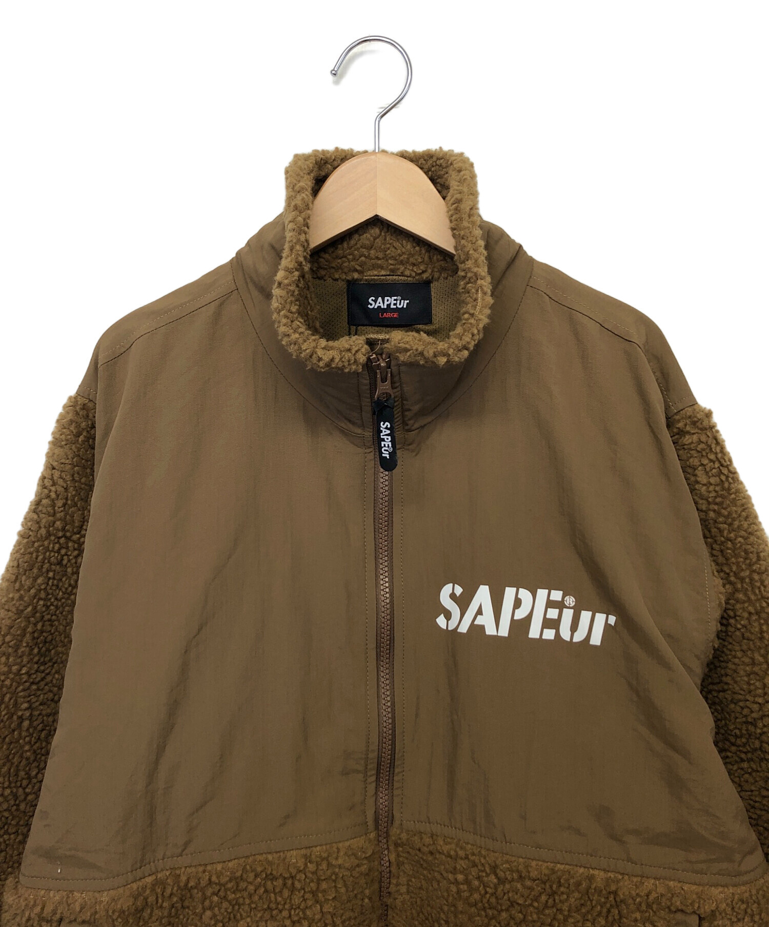 中古・古着通販】SAPEur (サプール) ボアジャケット ベージュ サイズ:L