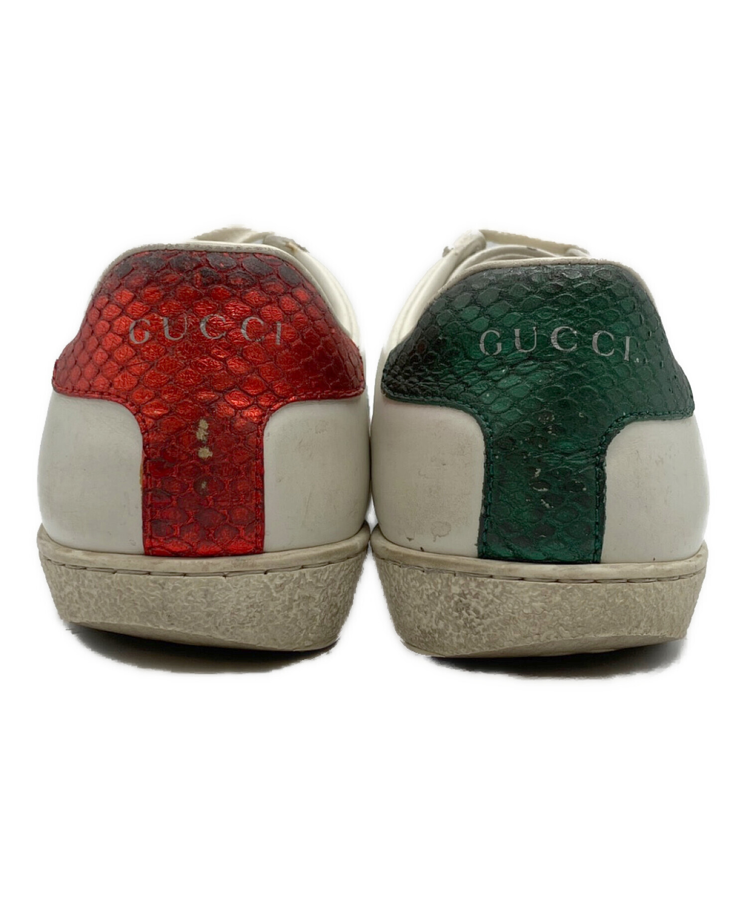 中古・古着通販】GUCCI (グッチ) スニーカー グリーン×ホワイト サイズ