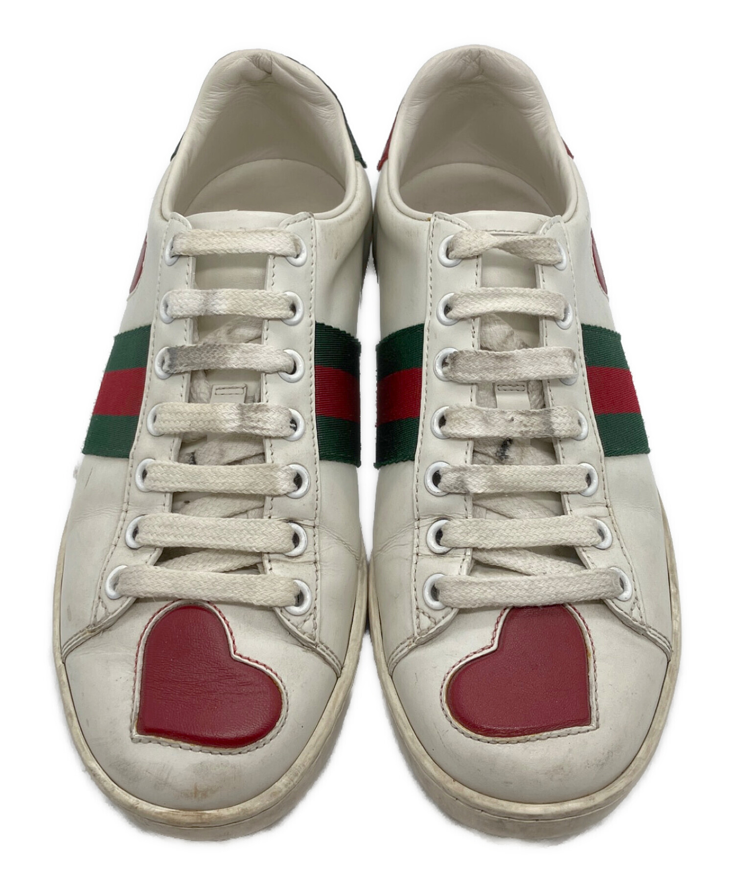 中古・古着通販】GUCCI (グッチ) スニーカー グリーン×ホワイト サイズ