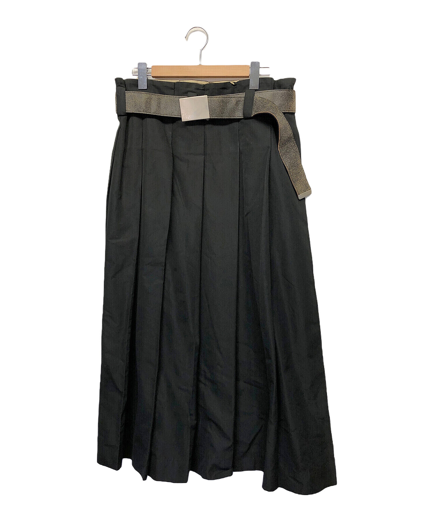 y's ワイズ　YR-S01-801 スカート 中古・古着通販】Y's (ワイズ) スカート ブラック サイズ:3｜ブランド