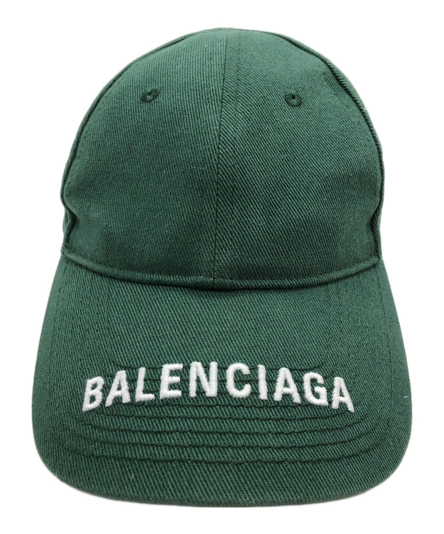 中古・古着通販】BALENCIAGA (バレンシアガ) ロゴキャップ グリーン 