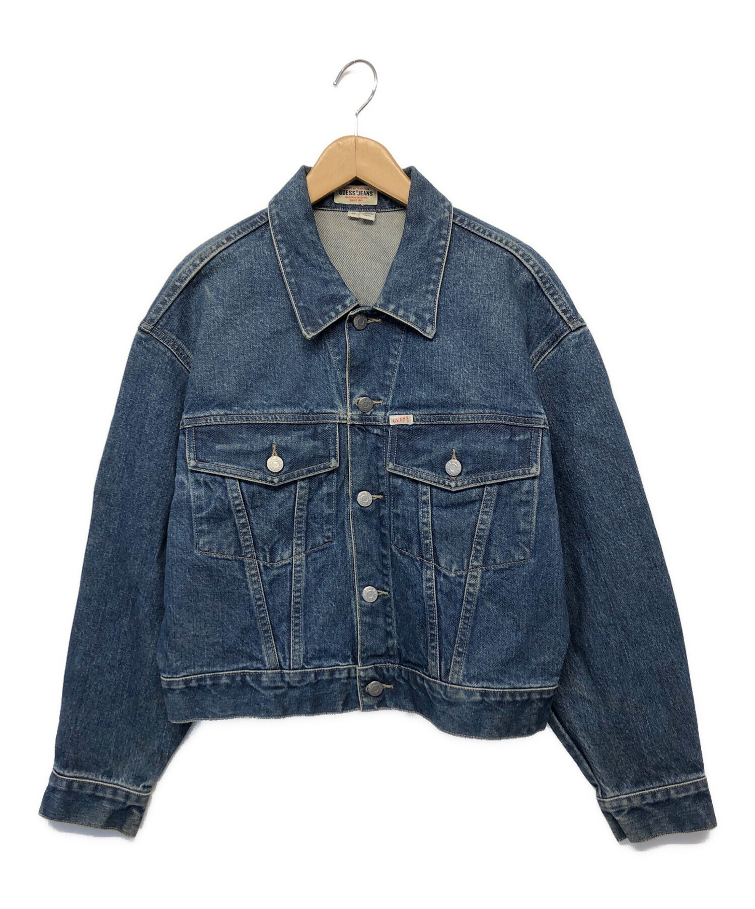 GUESS デニムジャケット Sサイズ 中古・古着通販】GUESS jeans (ゲス 