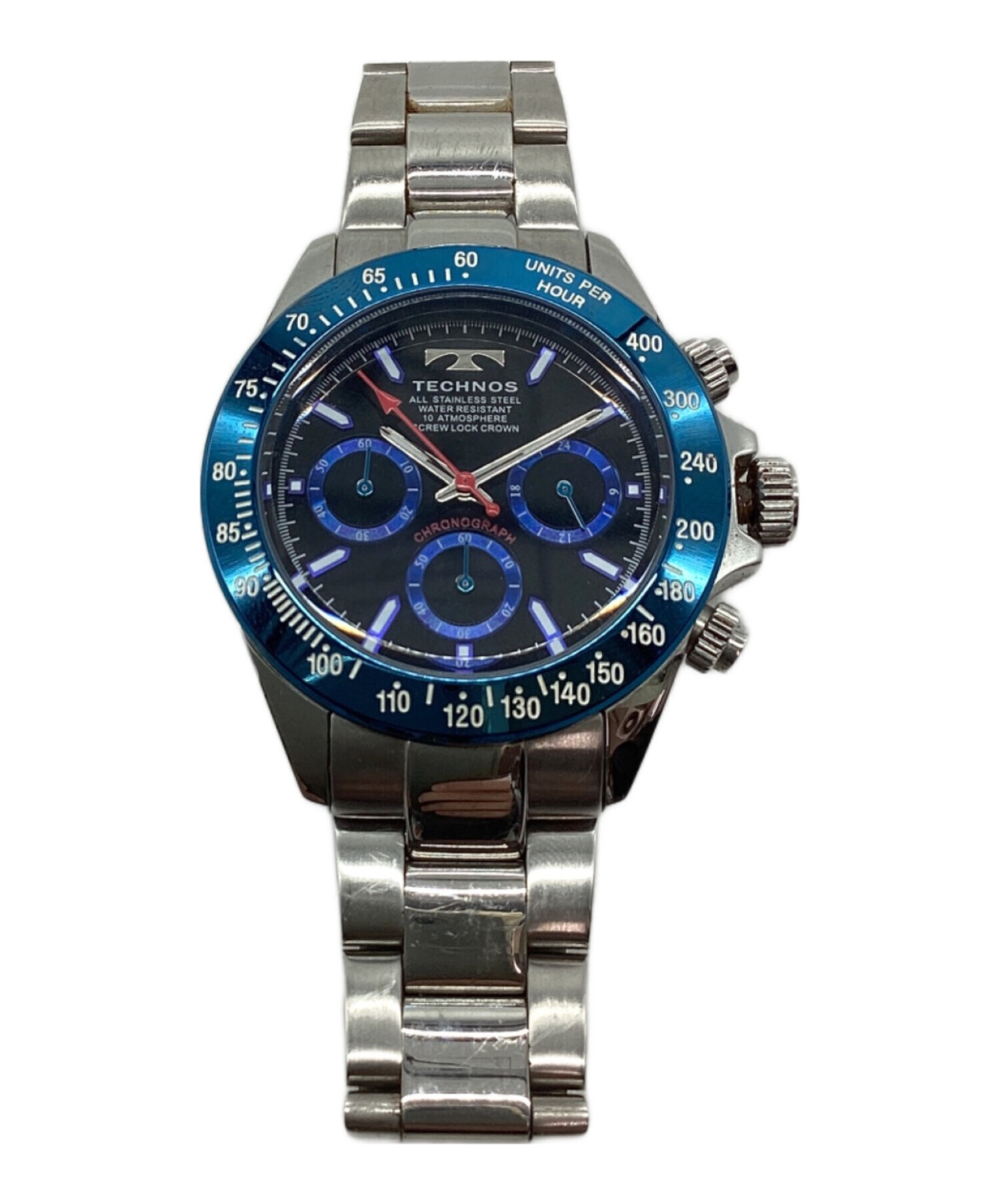 中古・古着通販】TECHNOS (テクノス) 腕時計 ネイビー｜ブランド・古着 