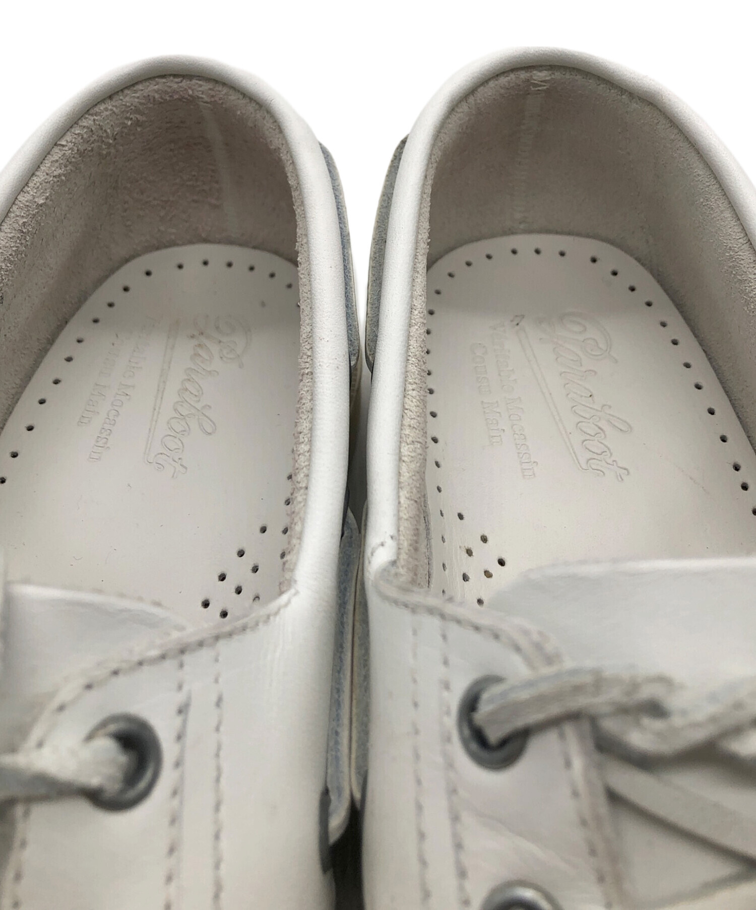 中古・古着通販】PARABOOT (パラブーツ) ローファー ホワイト サイズ 