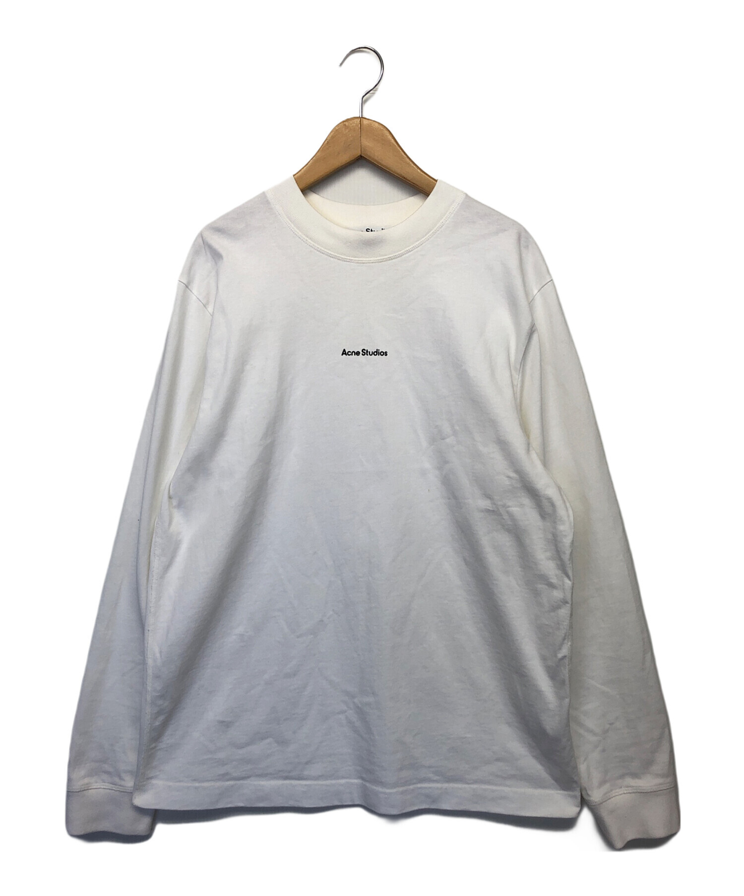 Acne Studios ホワイト長袖カットソー Acne Studios 長袖カットソー