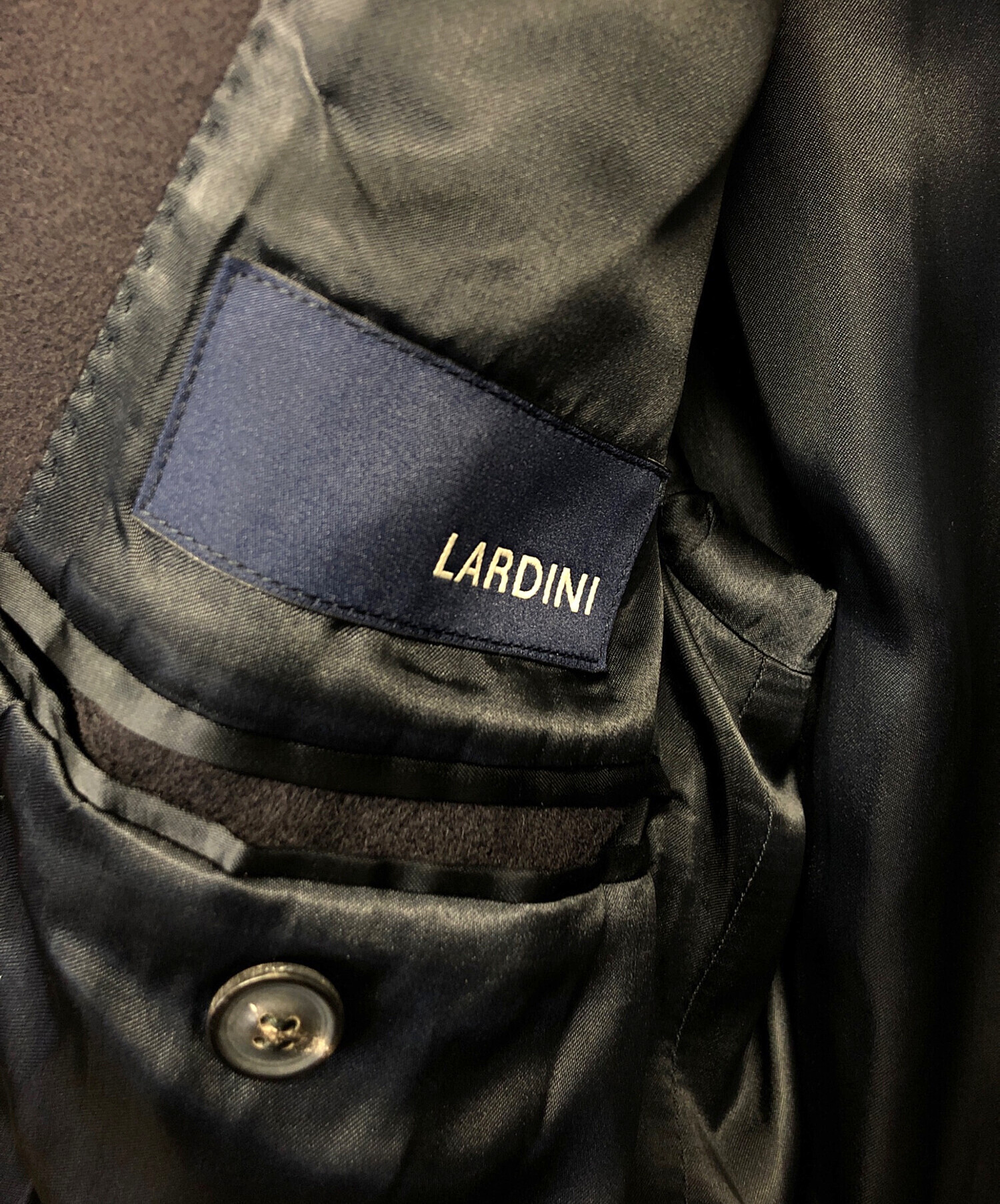 中古・古着通販】LARDINI (ラルディーニ) チェスターコート ネイビー