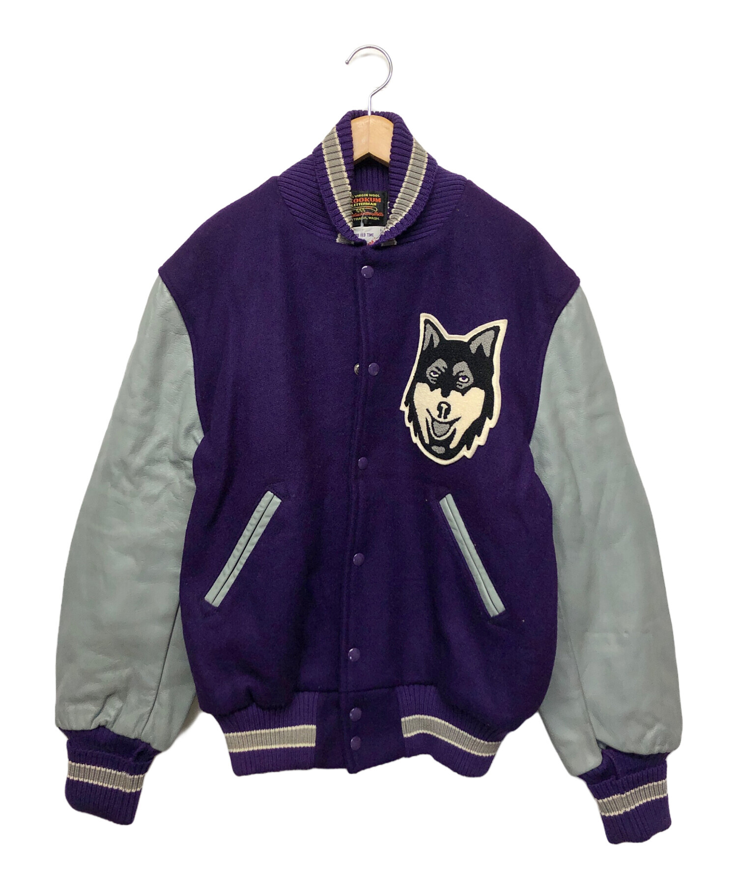 中古・古着通販】SKOOKUM (スクーカム) スタジャン パープル サイズ:M