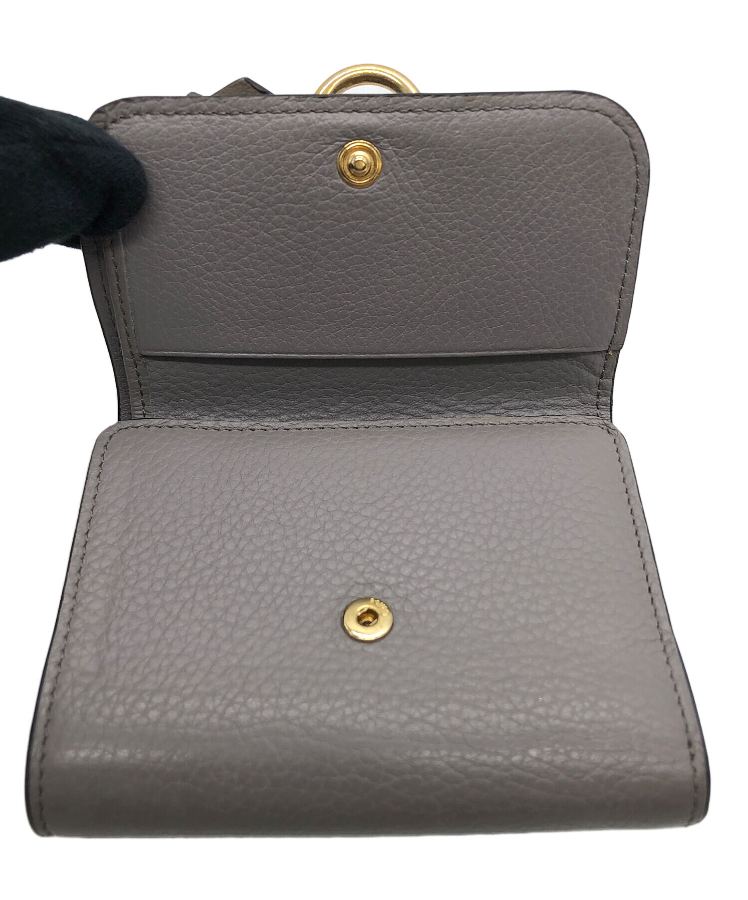 中古・古着通販】Chloe (クロエ) 3つ折り財布 グレー｜ブランド・古着 