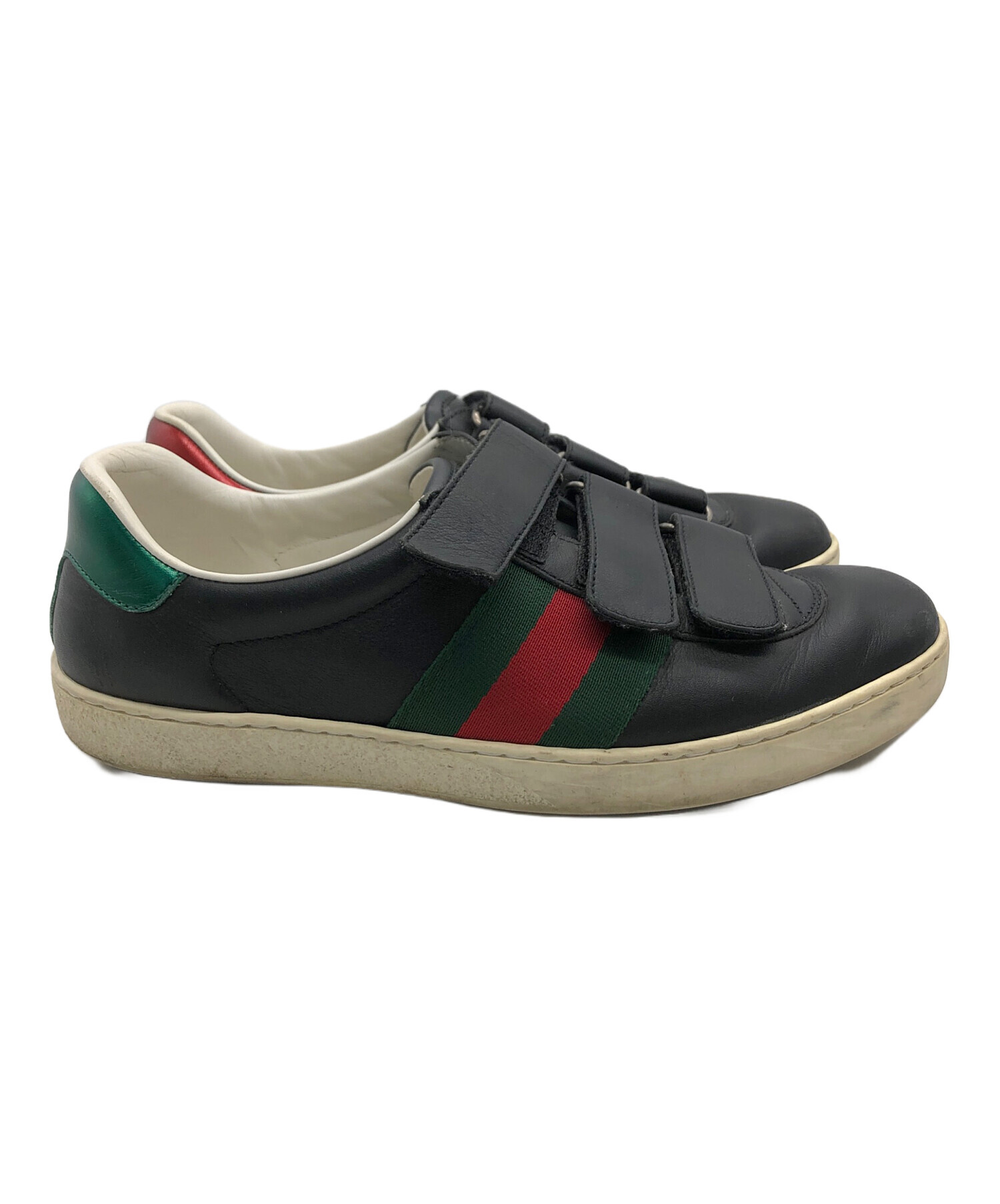中古・古着通販】GUCCI (グッチ) シューズ ブラック サイズ:6 中古・古着通販】GUCCI (グッチ) シューズ ブラック サイズ:6