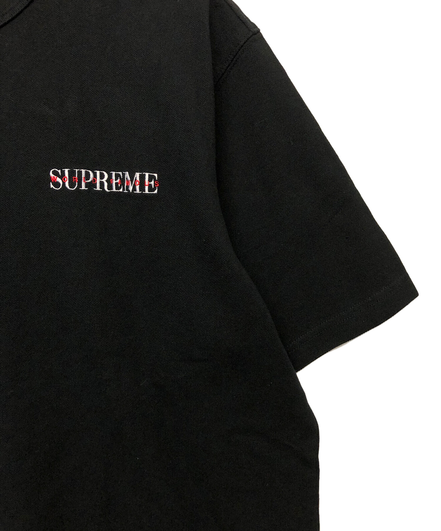 Supreme / ヘンリーネックカットソー/S/ポリエステル/BLK 中古・古着通販】Supreme (シュプリーム) ヘンリーネックカットソー