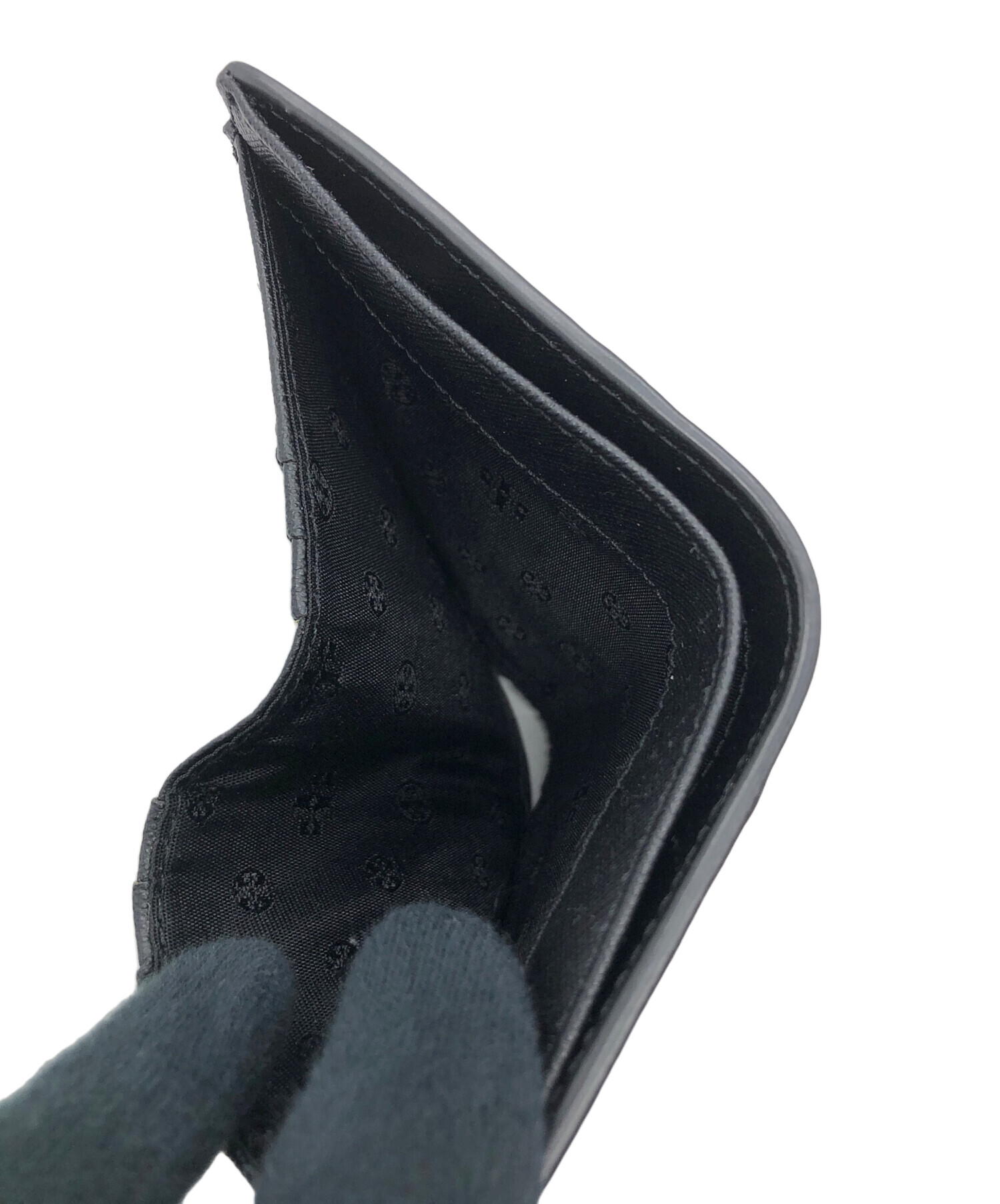 中古・古着通販】TORY BURCH (トリーバーチ) 2つ折り財布 ブラック