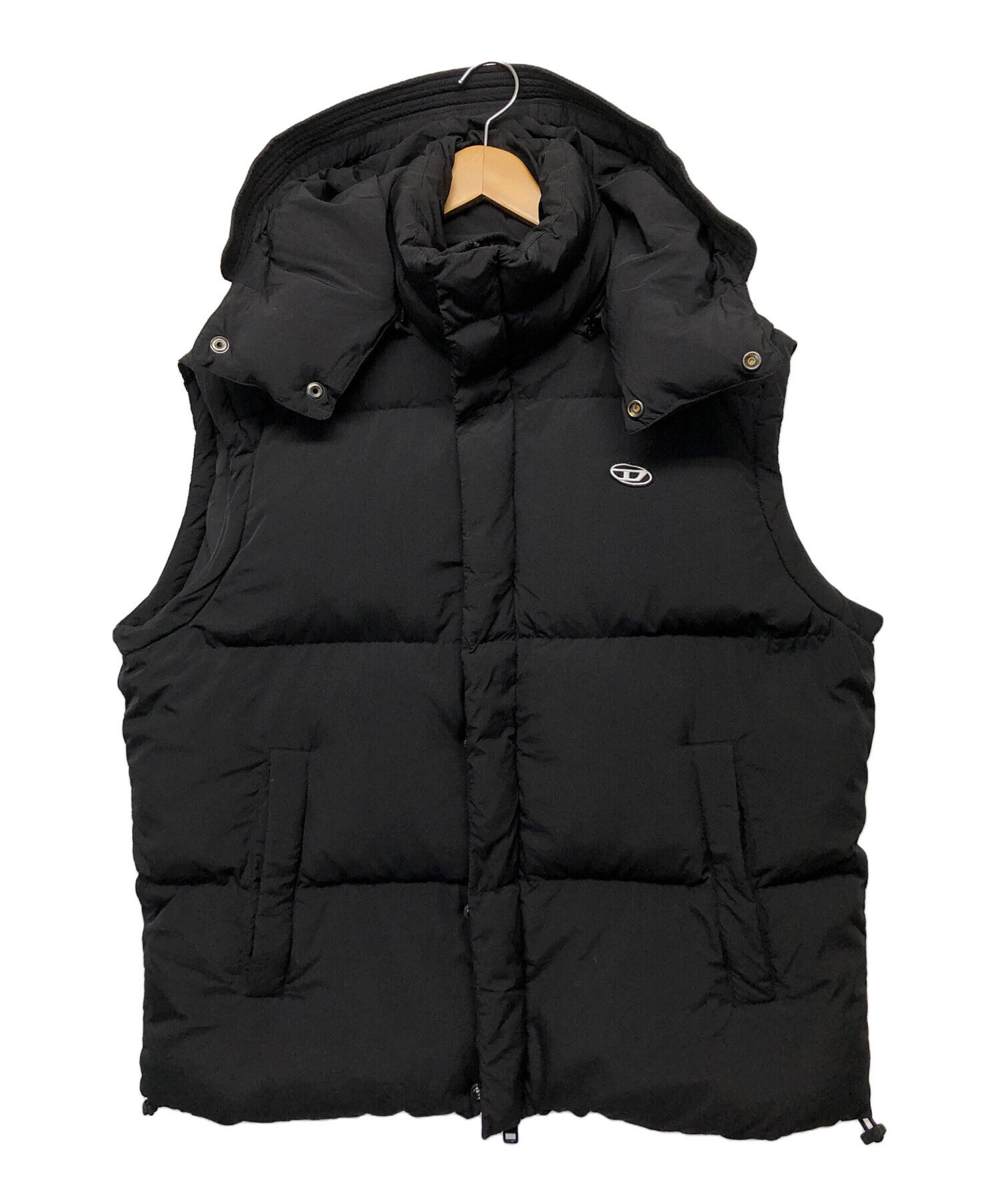 DIESEL ディーゼル ダウンベスト 正規品 中古・古着通販】DIESEL (ディーゼル) ダウンベスト ブラック サイズ