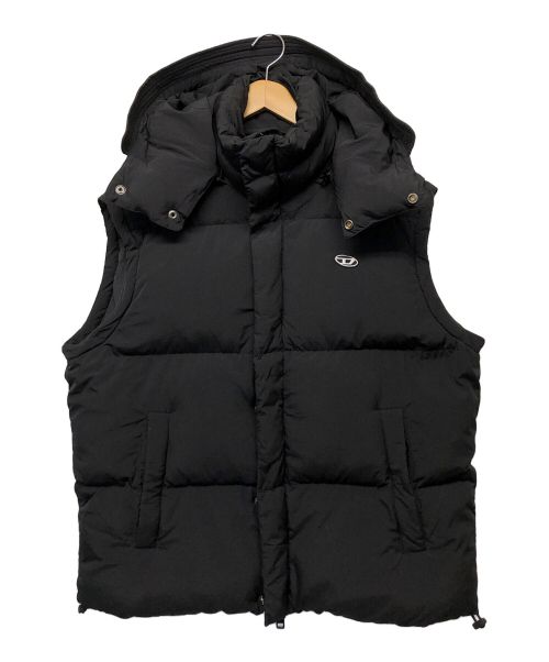 中古・古着通販】DIESEL (ディーゼル) ダウンベスト ブラック サイズ