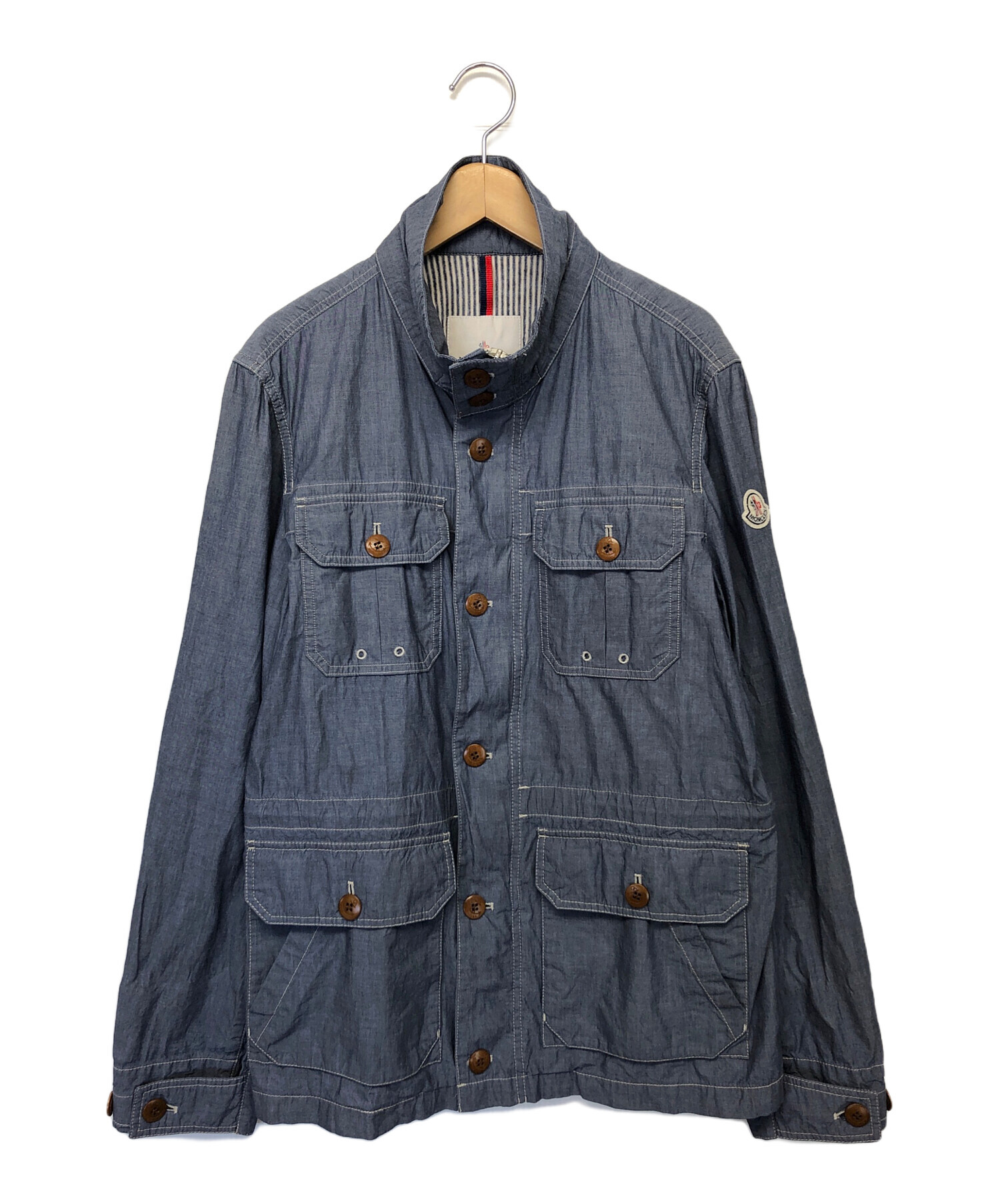 中古・古着通販】MONCLER (モンクレール) ナイロンジャケット ブルー