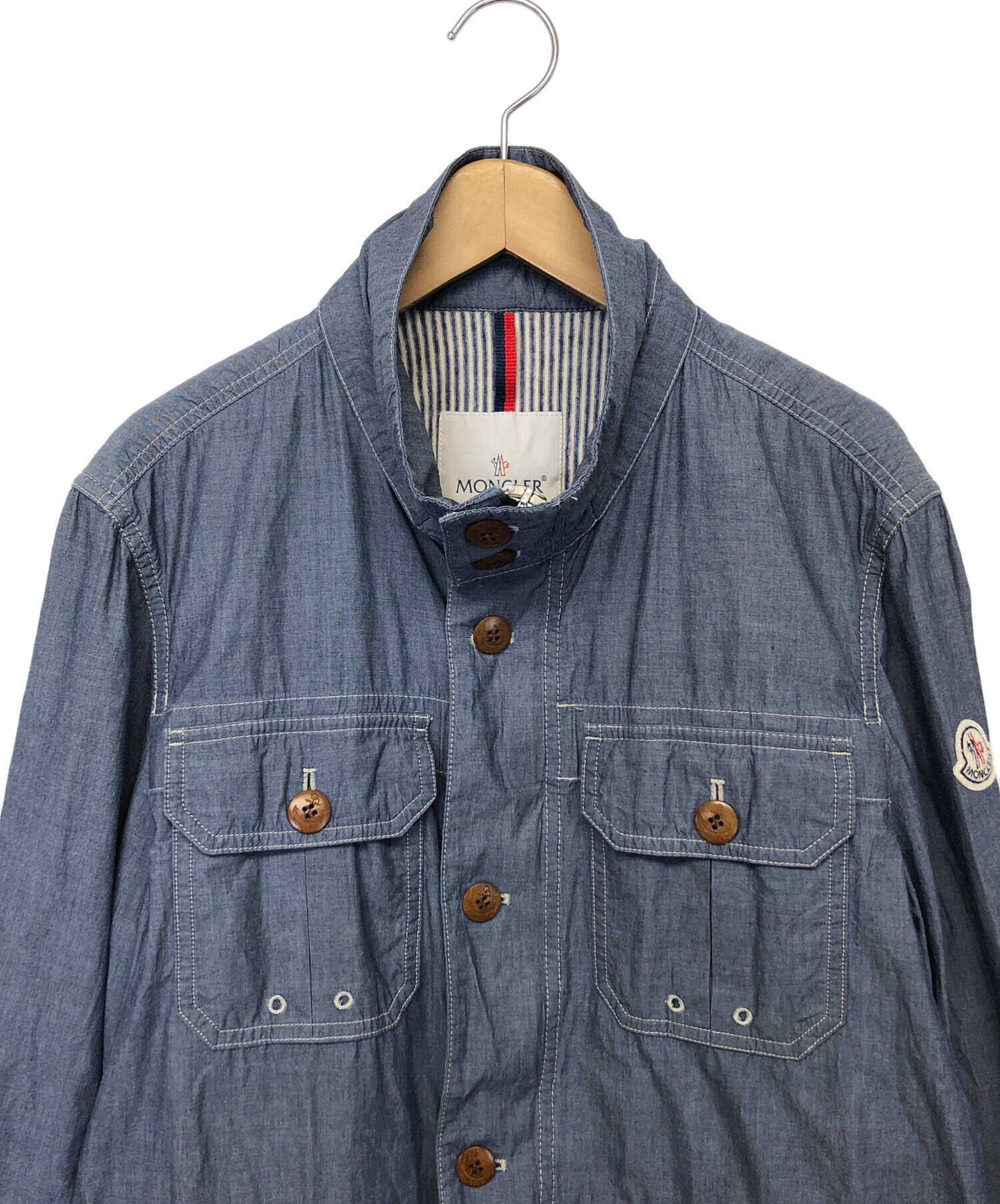 中古・古着通販】MONCLER (モンクレール) ナイロンジャケット ブルー