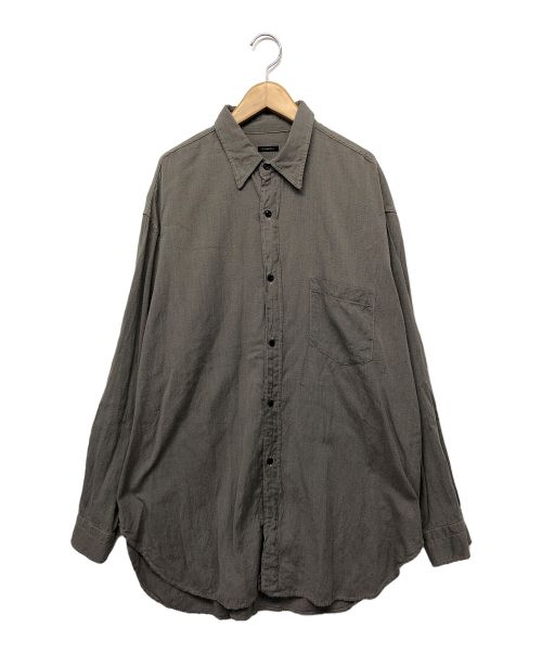 【美品】24SS comoli ヨリ杢　ワークシャツ グレー　サイズ2 中古・古着通販】COMOLI (コモリ) ヨリ杢ワークシャツ グレー サイズ