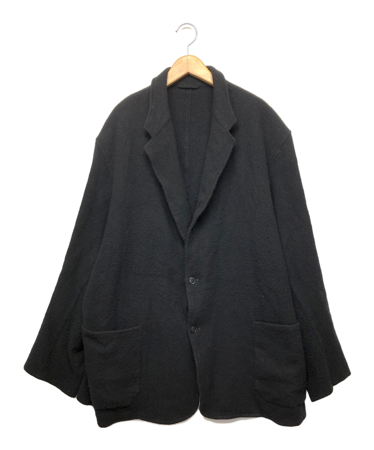 中古・古着通販】COMOLI (コモリ) 縮絨ウール ジャケット ブラック