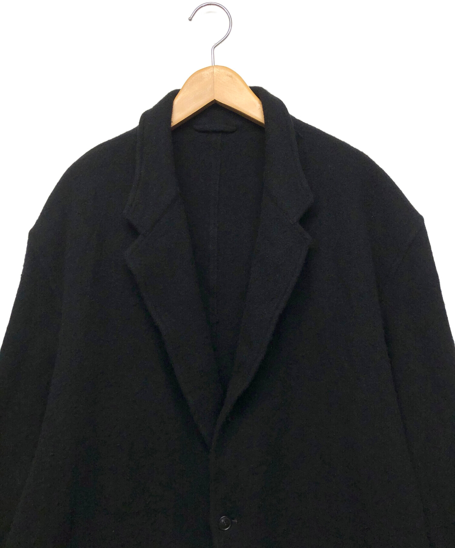 中古・古着通販】COMOLI (コモリ) 縮絨ウール ジャケット ブラック