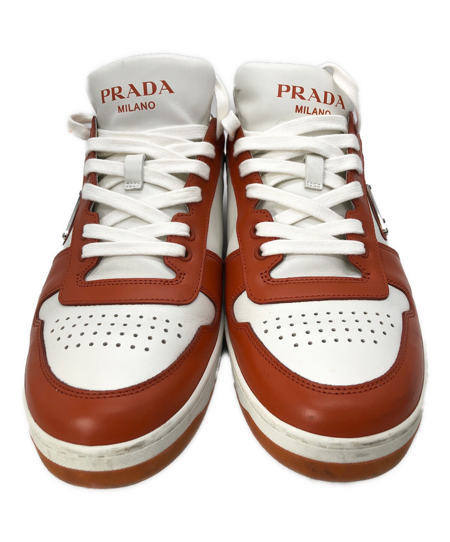 中古・古着通販】PRADA (プラダ) ダウンタウン レザー スニーカー 