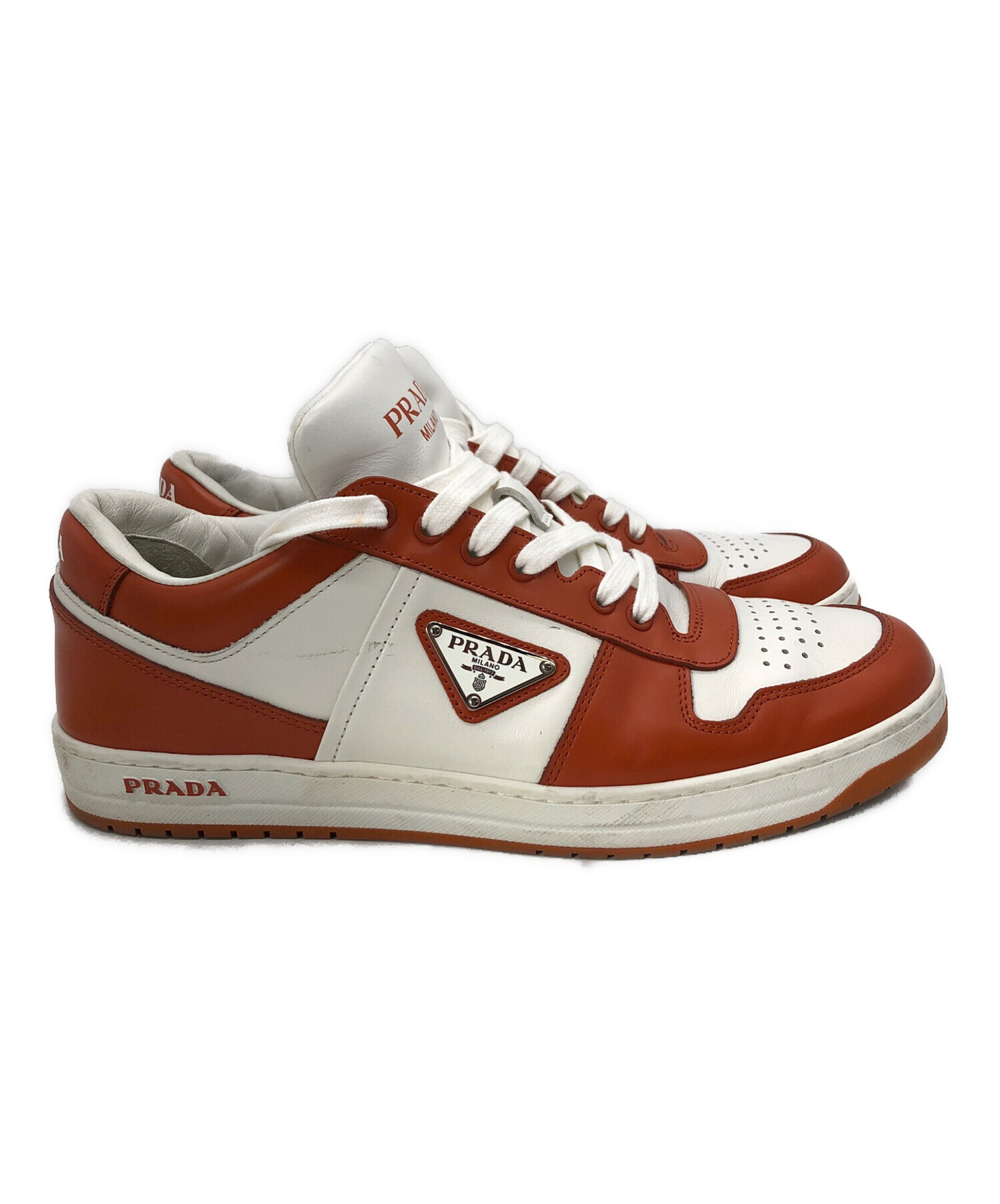 中古・古着通販】PRADA (プラダ) ダウンタウン レザー スニーカー 