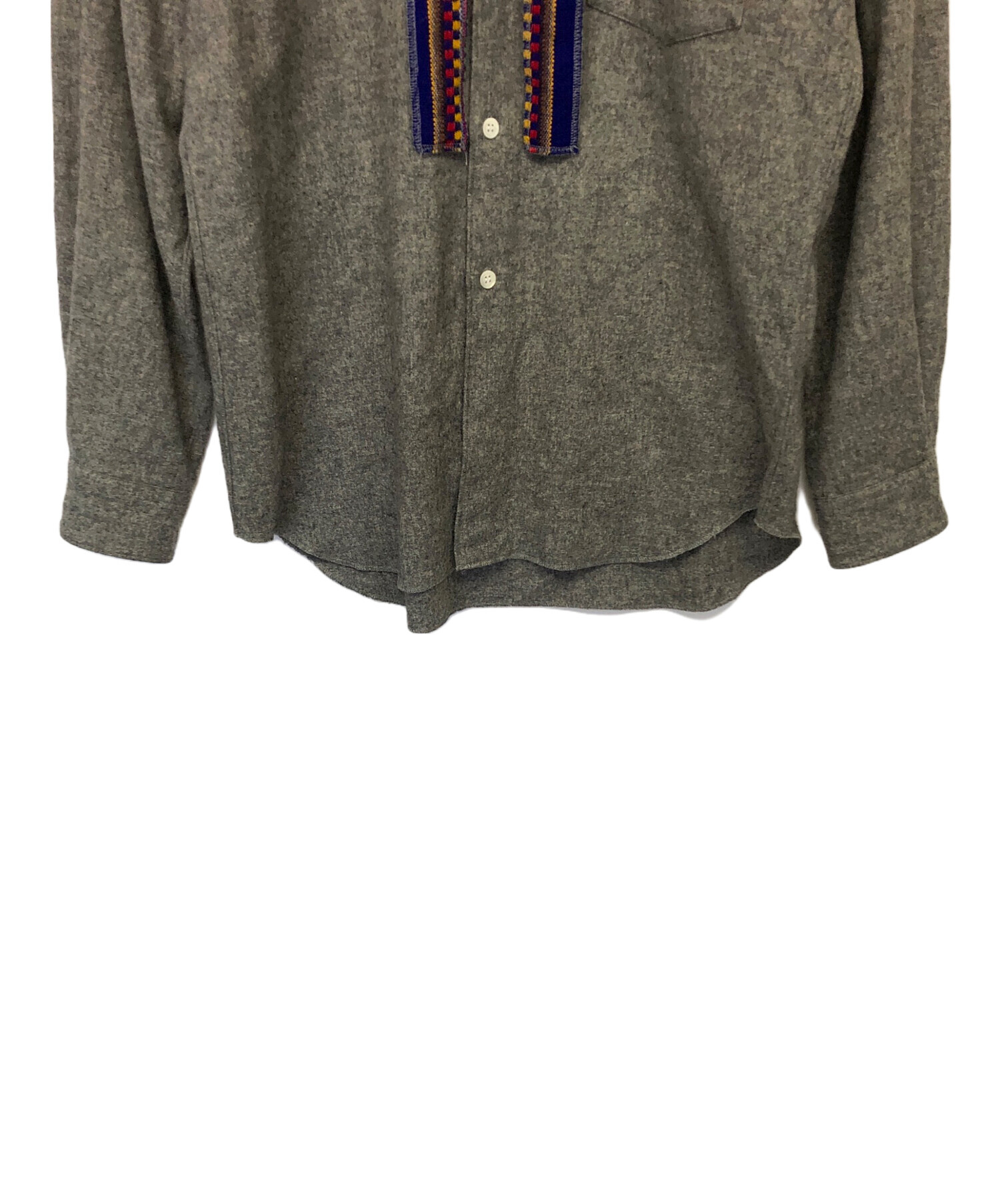 COMME des GARCONS HOMME バンドカラーシャツ 中古・古着通販】COMME des GARCONS HOMME (コムデギャルソン オム