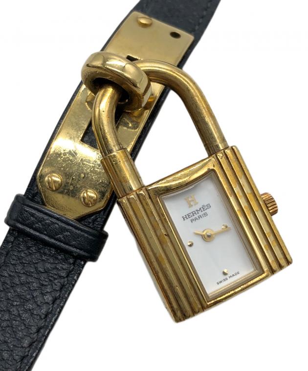 エルメス❤　ケリー  時計 不動品
クロコダイル 　レッドブラウン HERMES エルメス 時計 レディース クオーツ ケリーウォッチ