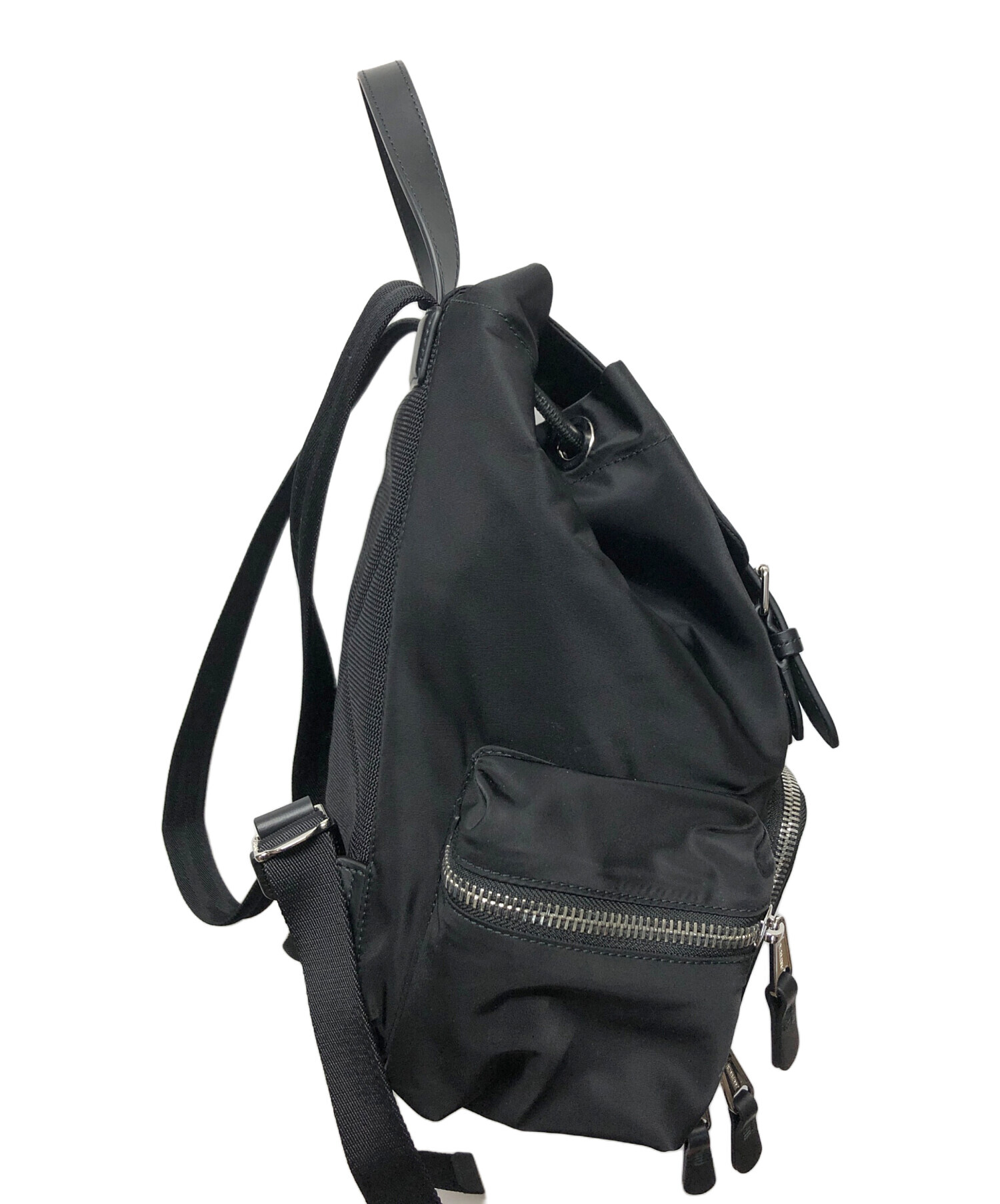 中古・古着通販】BURBERRY (バーバリー) ナイロンリュック ブラック