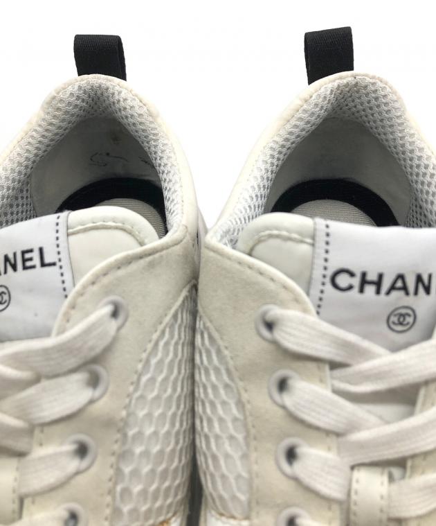中古・古着通販】CHANEL (シャネル) ローカットスニーカー ベージュ 
