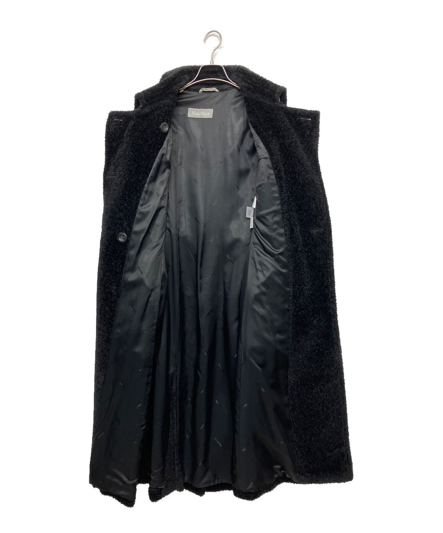 中古・古着通販】MaxMara (マックスマーラ) アルパカ混コート ブラック