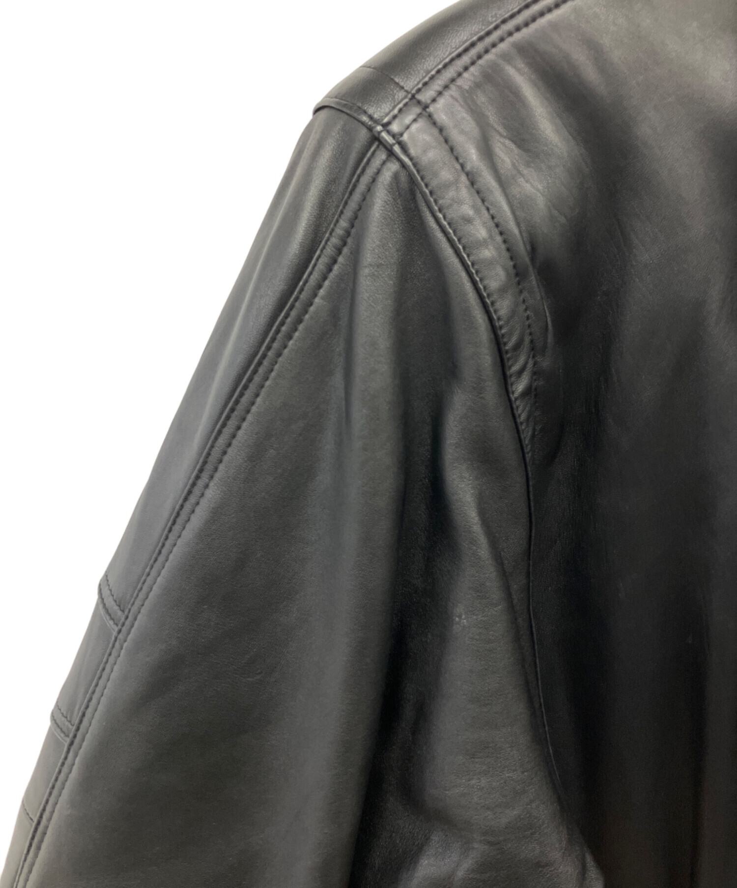 中古・古着通販】Sub urban (サブアーバン) レザージャケット ブラック