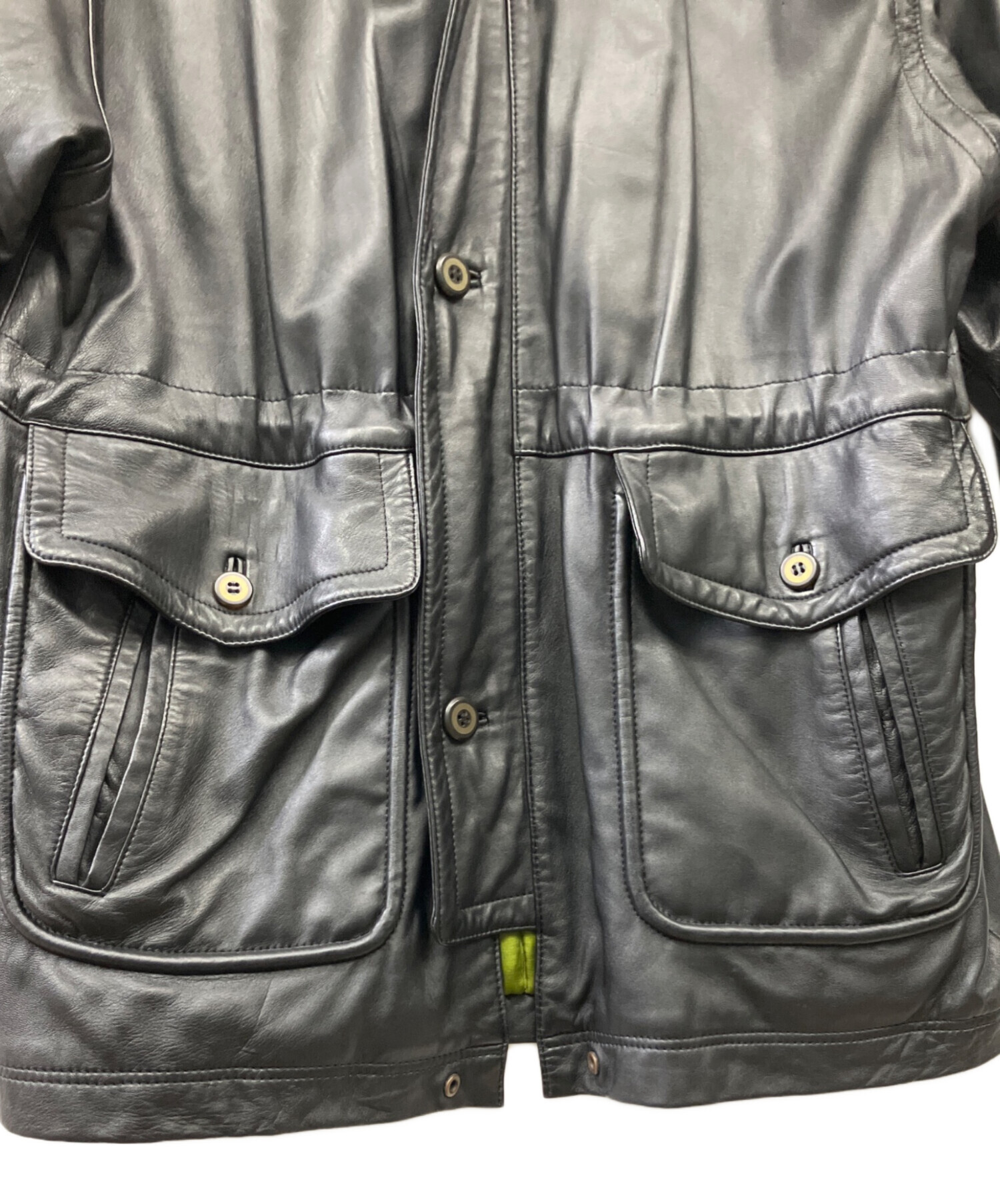 【SUB URBAN】レザージャケット　Lサイズ 中古・古着通販】Sub urban (サブアーバン) レザージャケット ブラック