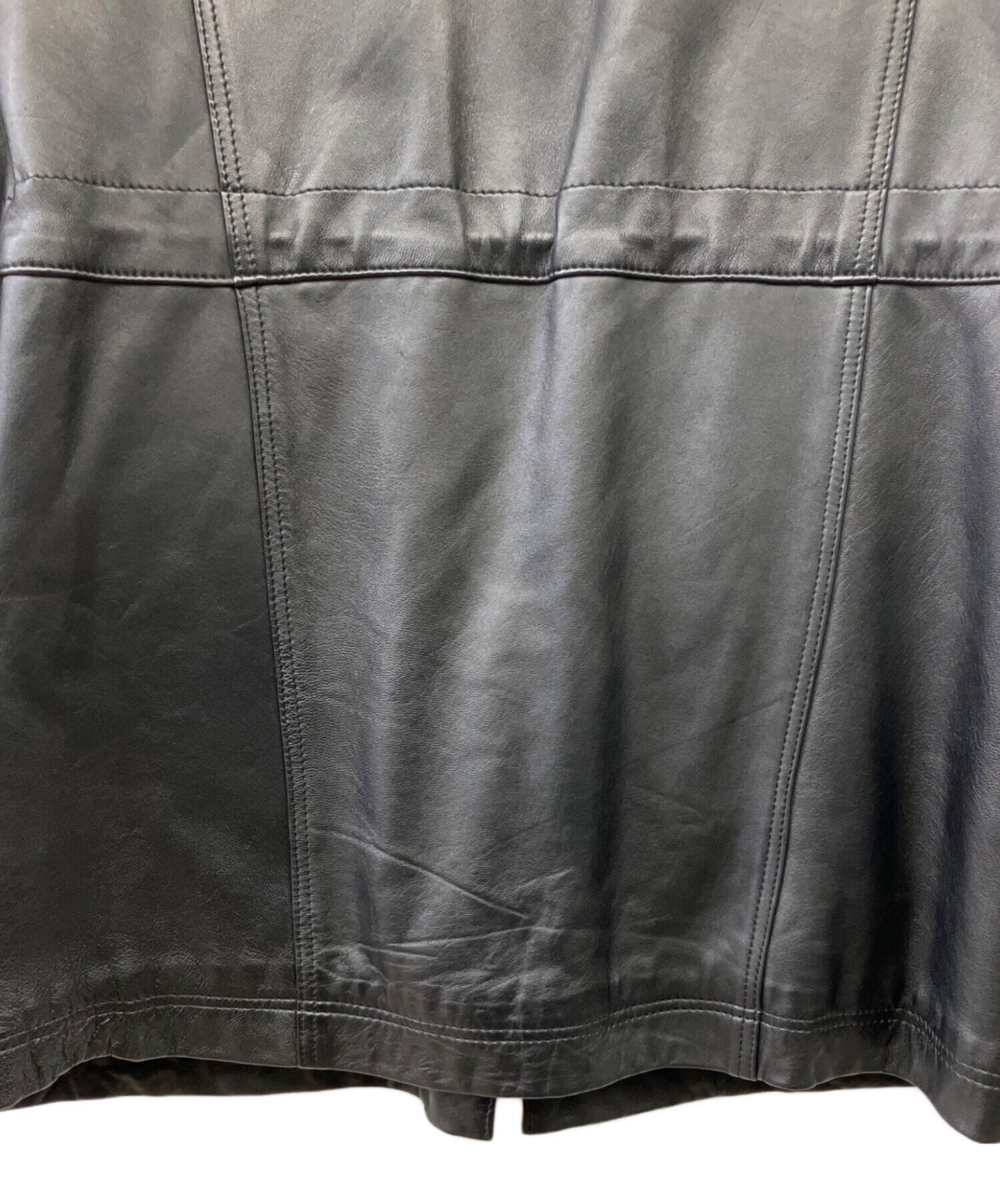中古・古着通販】Sub urban (サブアーバン) レザージャケット ブラック 
