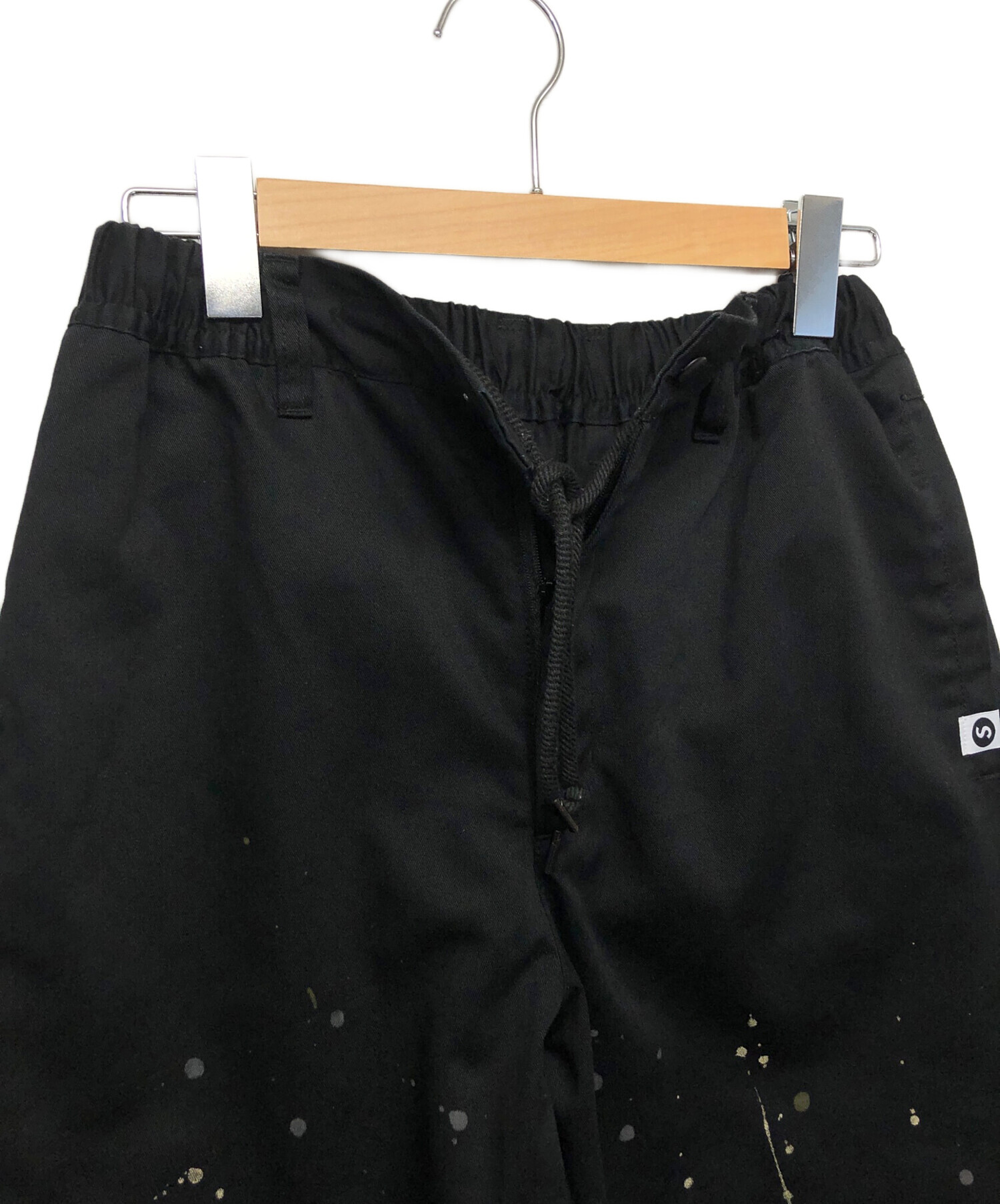 中古・古着通販】SAPEur (サプール) ペイントパンツ ブラック サイズ:M