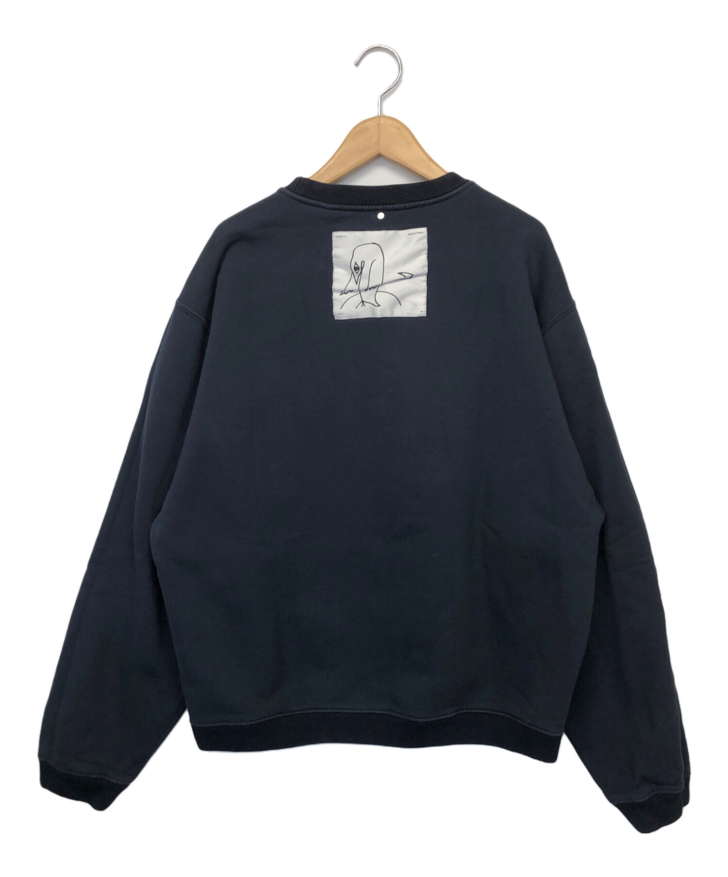 中古・古着通販】OAMC (オーエーエムシー) NOISE CREWNECK ネイビー