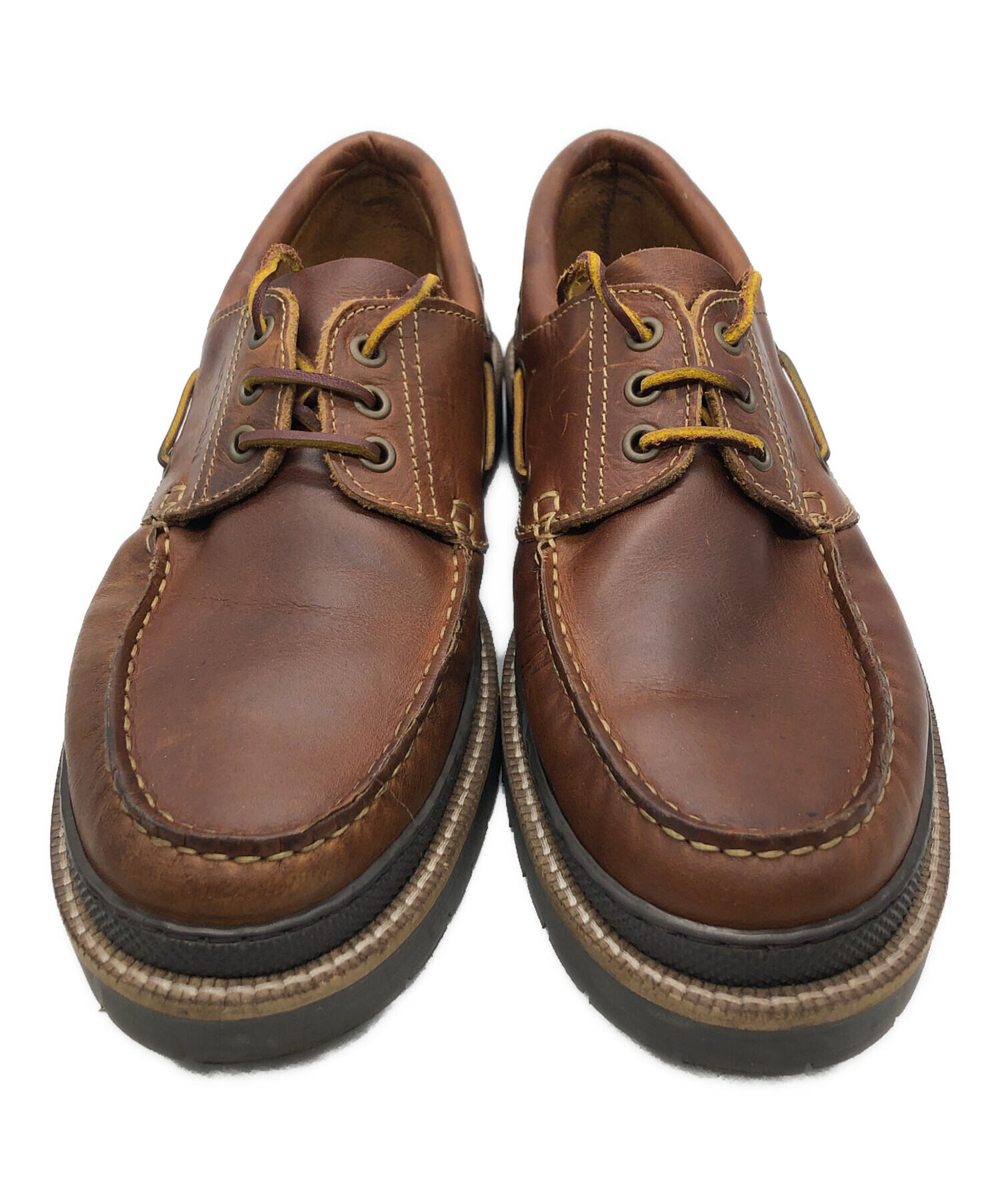 中古・古着通販】STORM (ストーム) デッキシューズ ブラウン サイズ