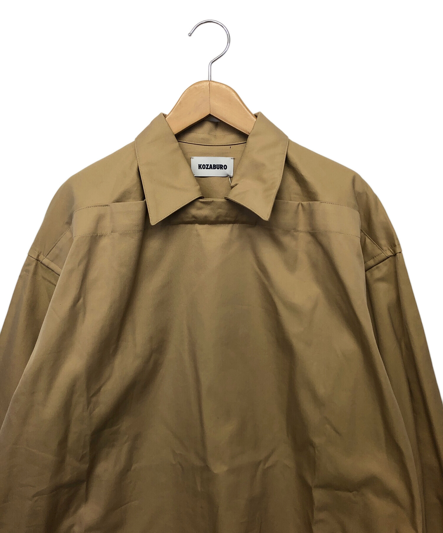 中古・古着通販】KOZABURO (コウザブロウ) シャツ ベージュ サイズ:M 
