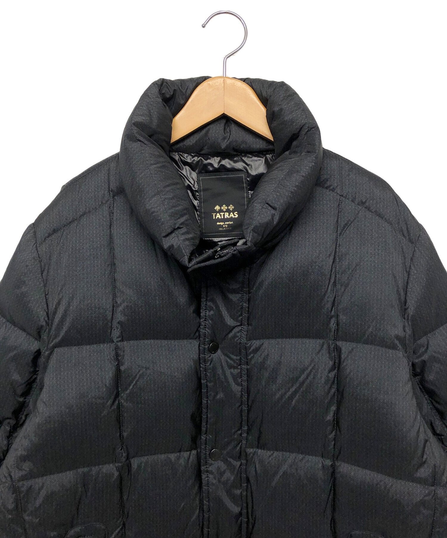 ☆TATRAS☆フード付き ダークグレー ダウンジャケット size3 中古 