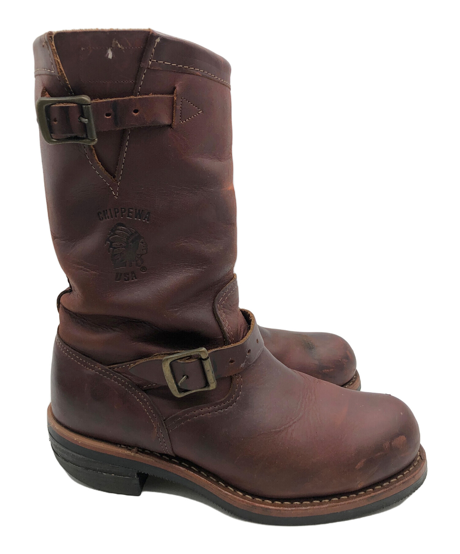 中古・古着通販】CHIPPEWA (チペワ) エンジニアブーツ ブラウン サイズ 