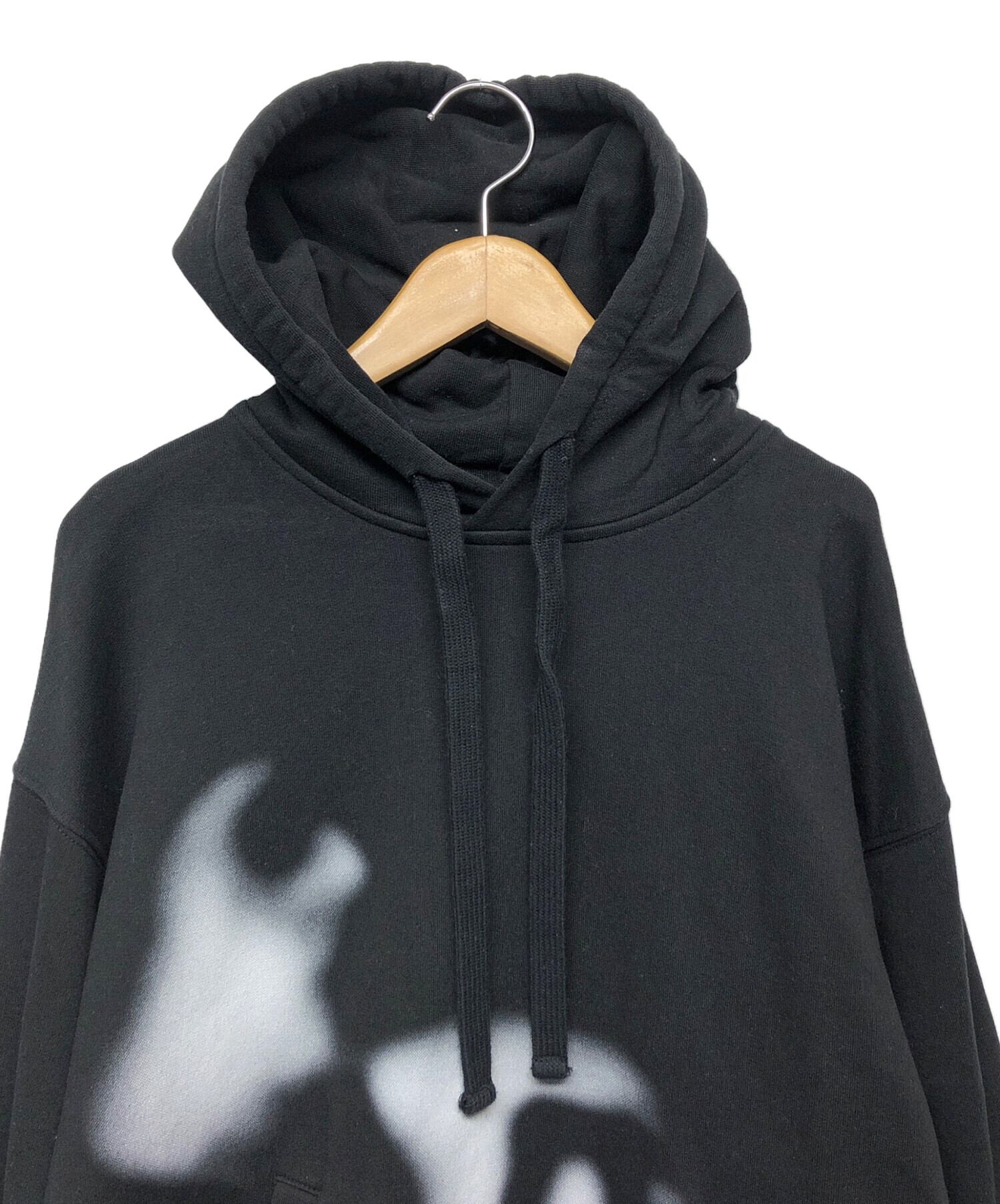 中古・古着通販】DIESEL (ディーゼル) プルオーバーパーカー ブラック 