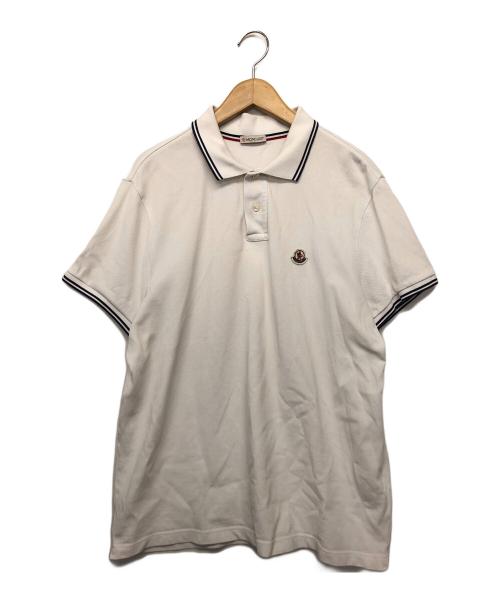 中古・古着通販】MONCLER (モンクレール) ポロシャツ ホワイト サイズ 