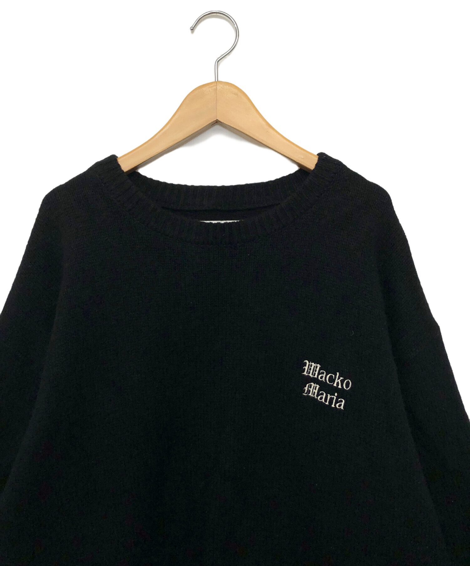 トップス WACKO MARIA CLASSIC KNIT SWEATER WACKO MARIA/CLASSIC KNIT SWEATER（BLACK）［クラシックニット